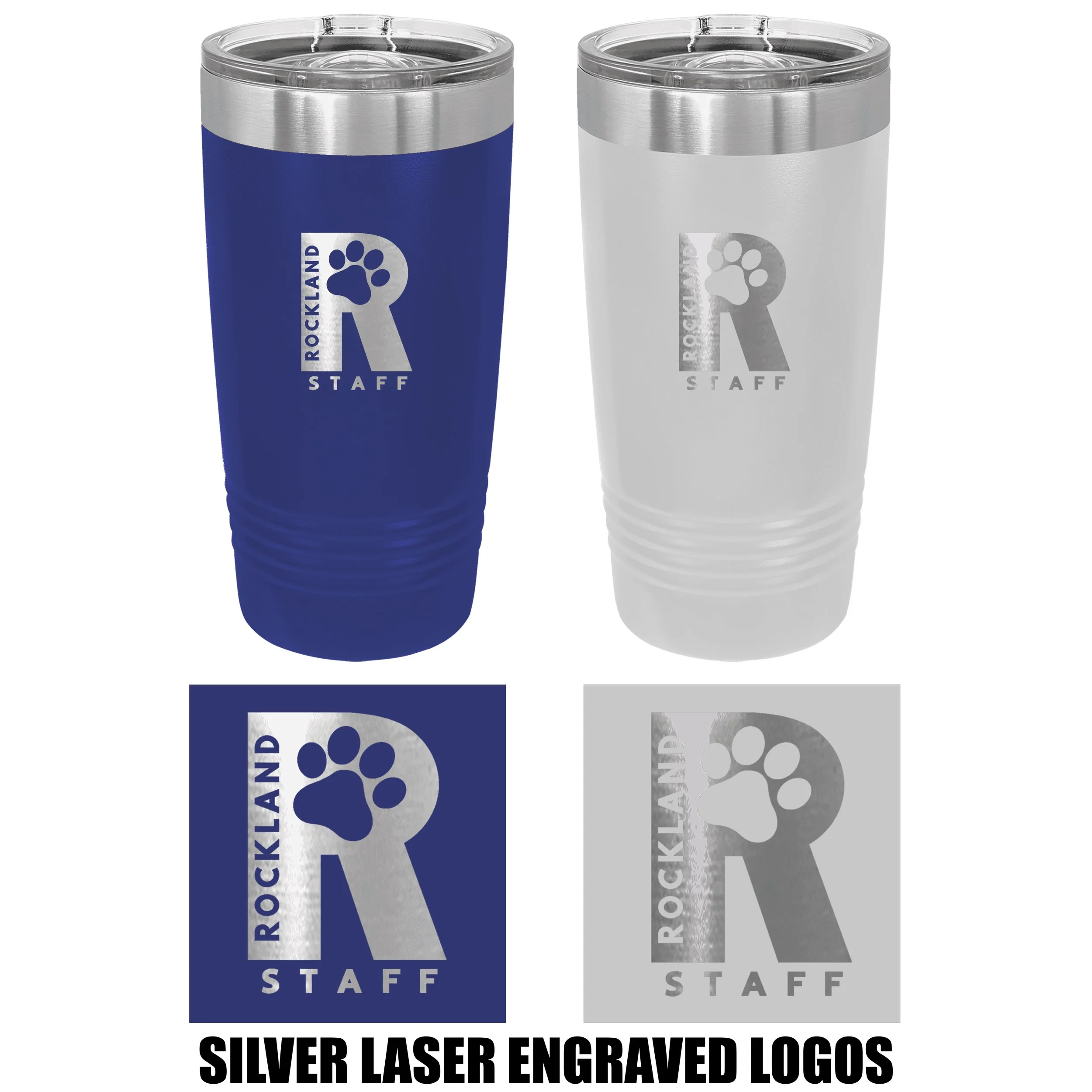 Rockland Staff Apparel RMS Sunshine (John W. Rogers Middle School) Tumbler, 20 Ounce, With Slide Lid #LTM7257