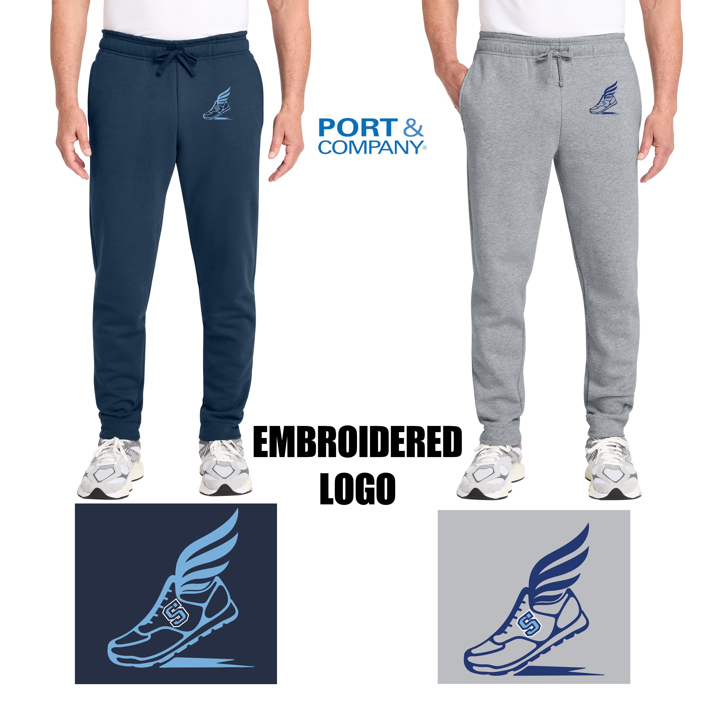 Hurley Middle School Cross Country Port & Co® Core Fleece Jogger, Adult Unisex/Men’s Fit, #PC78J