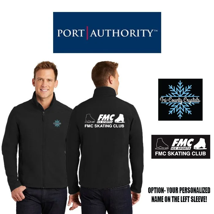 FMC Ice Sports Franklin Port Authority® Core Soft Shell Jacket, Men’s Fit, #J317 (OFFICIAL JACKET)