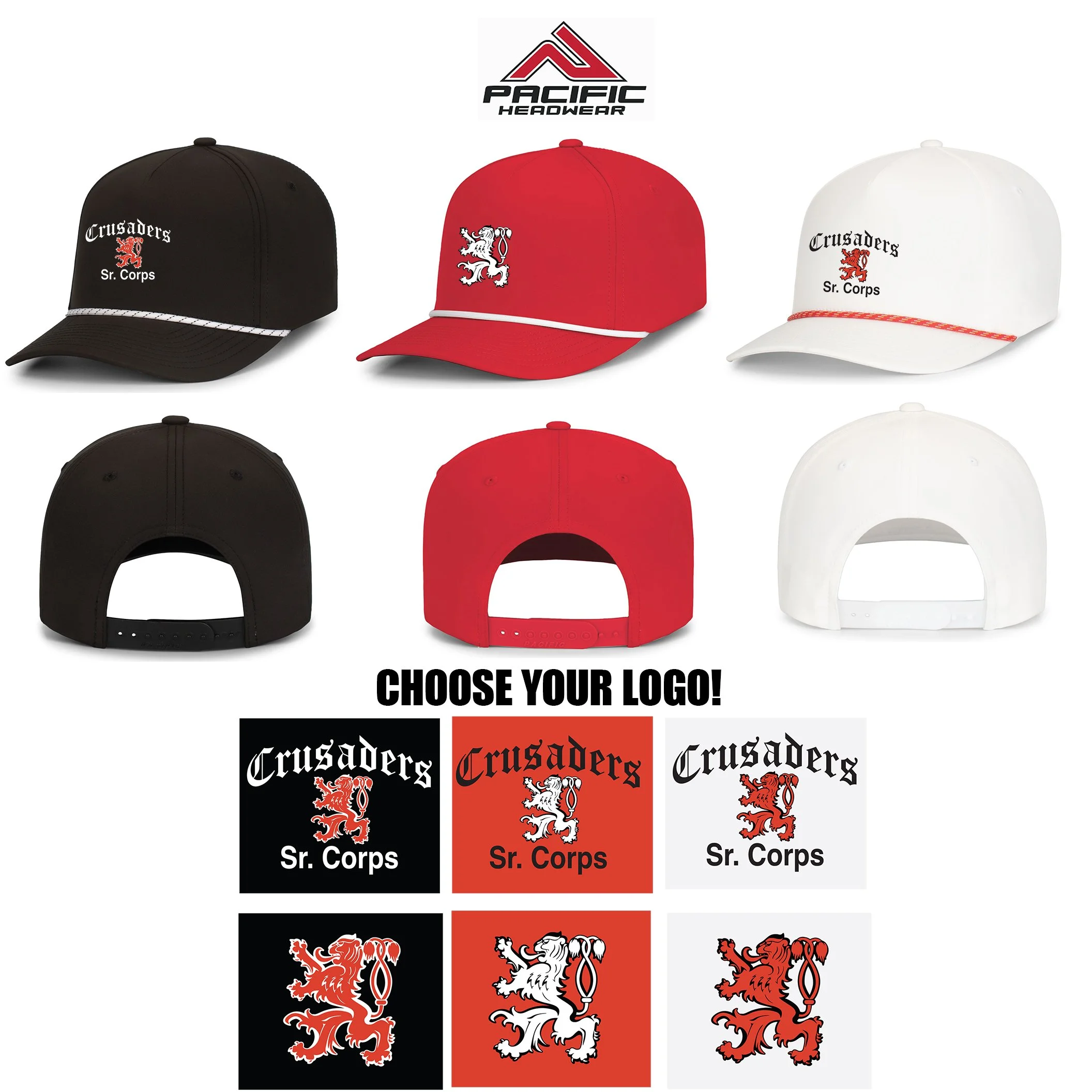Crusaders Sr. Corps Pacific Headwear Weekender Cap, #P424
