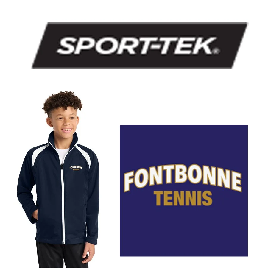 Fontbonne Academy Tennis Sport-Tek® Youth Tricot Track Jacket, Youth Fit, #YST90