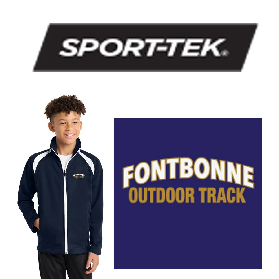 Fontbonne Academy Outdoor Track Sport-Tek® Youth Tricot Track Jacket, Youth Fit, #YST90