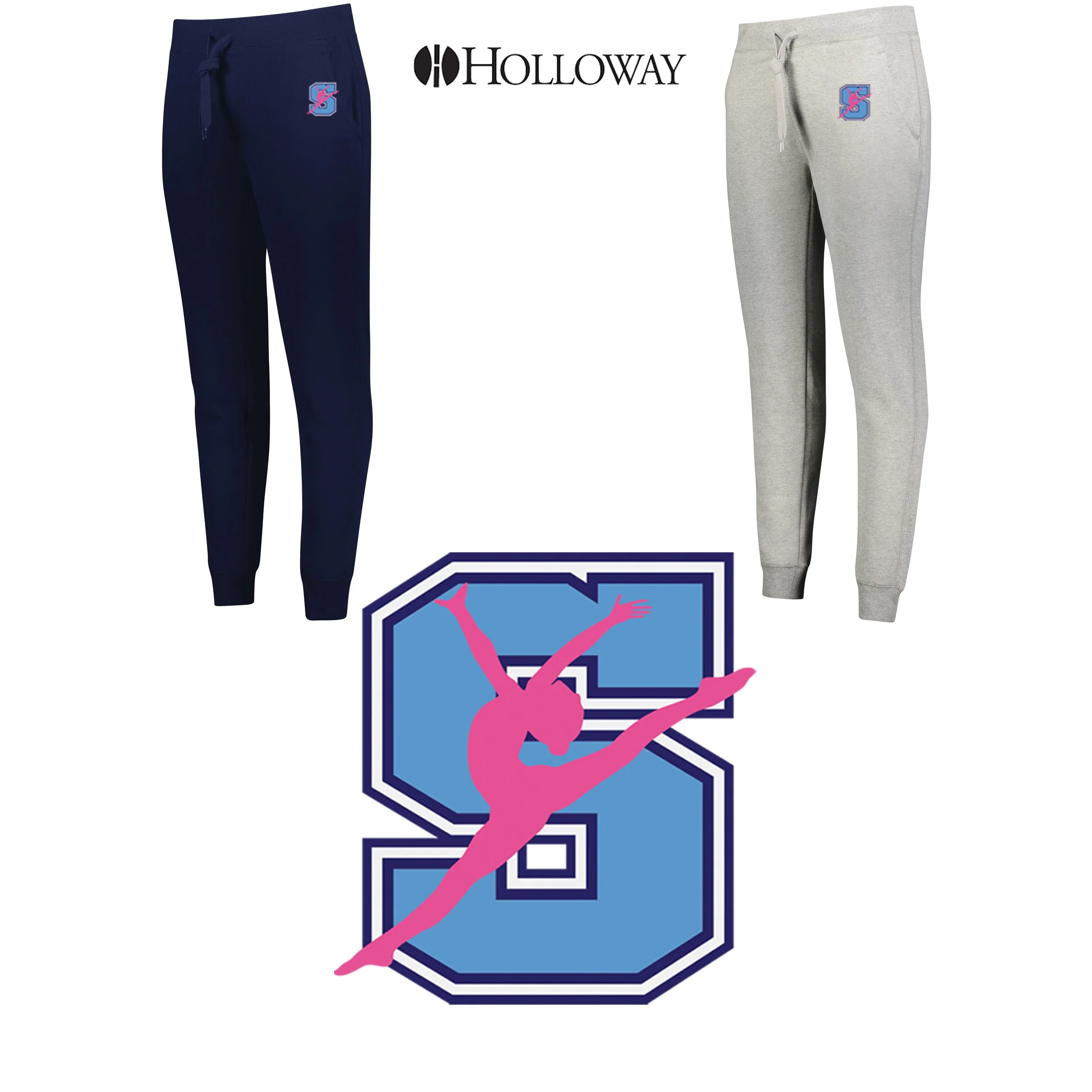 Hurley Middle School DANCE Holloway Ladies 60/40 Fleece Jogger, Ladies Fit, #229748