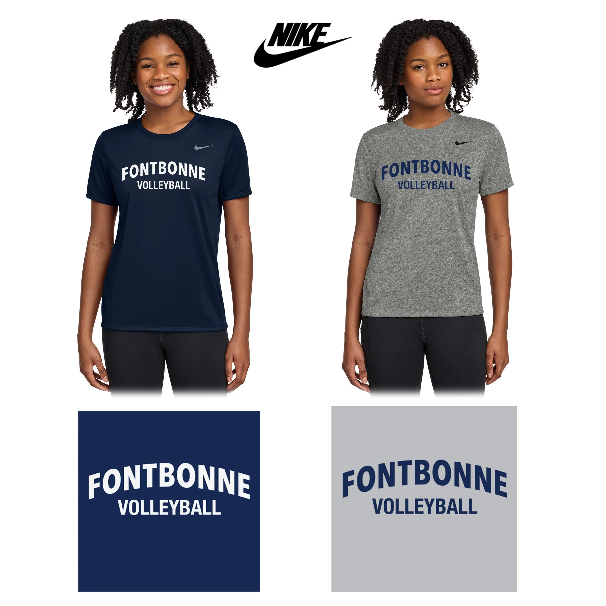 Fontbonne Academy Volleyball Nike Women's Team rLegend Tee, Women’s Fit, #DV7312