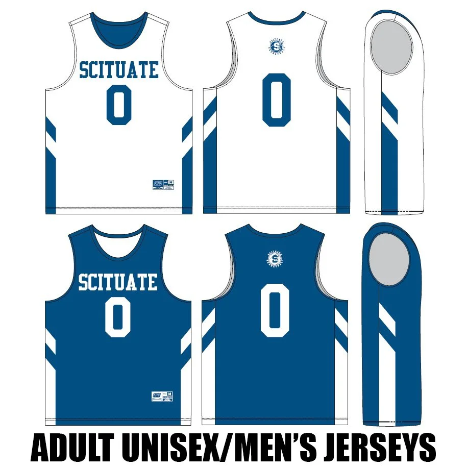 Scituate Basketball Association Champro Juice Loose Fit Double-Ply Reversible Basketball Jersey, Adult/Men’s Fit, #JBBJ312