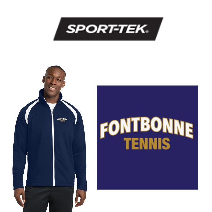 Fontbonne Academy Tennis Sport-Tek® Tricot Track Jacket, Adult Unisex/Mens Fit, #JST90