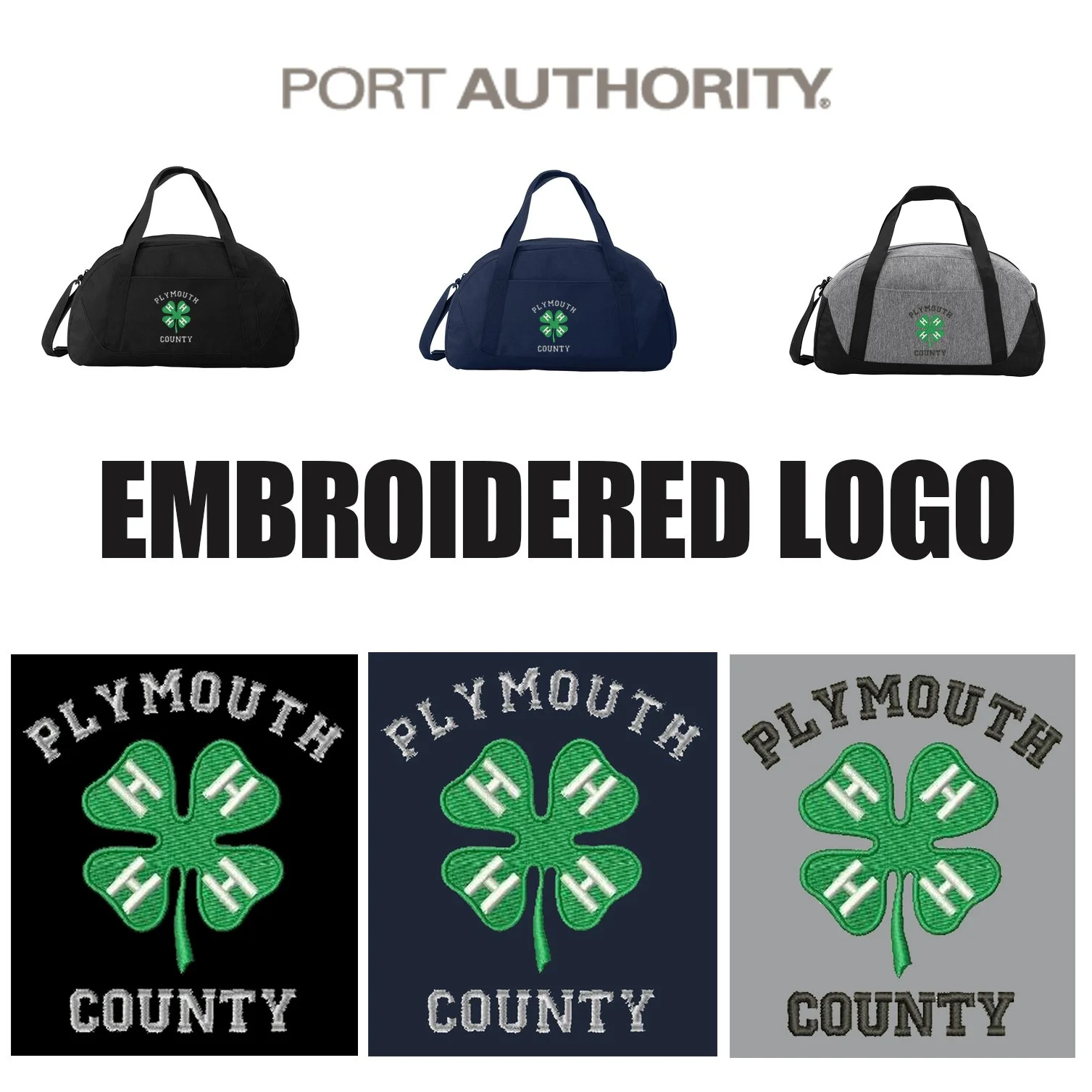 Plymouth County 4-H Swag Port Authority ® Access Dome Duffel #BG818