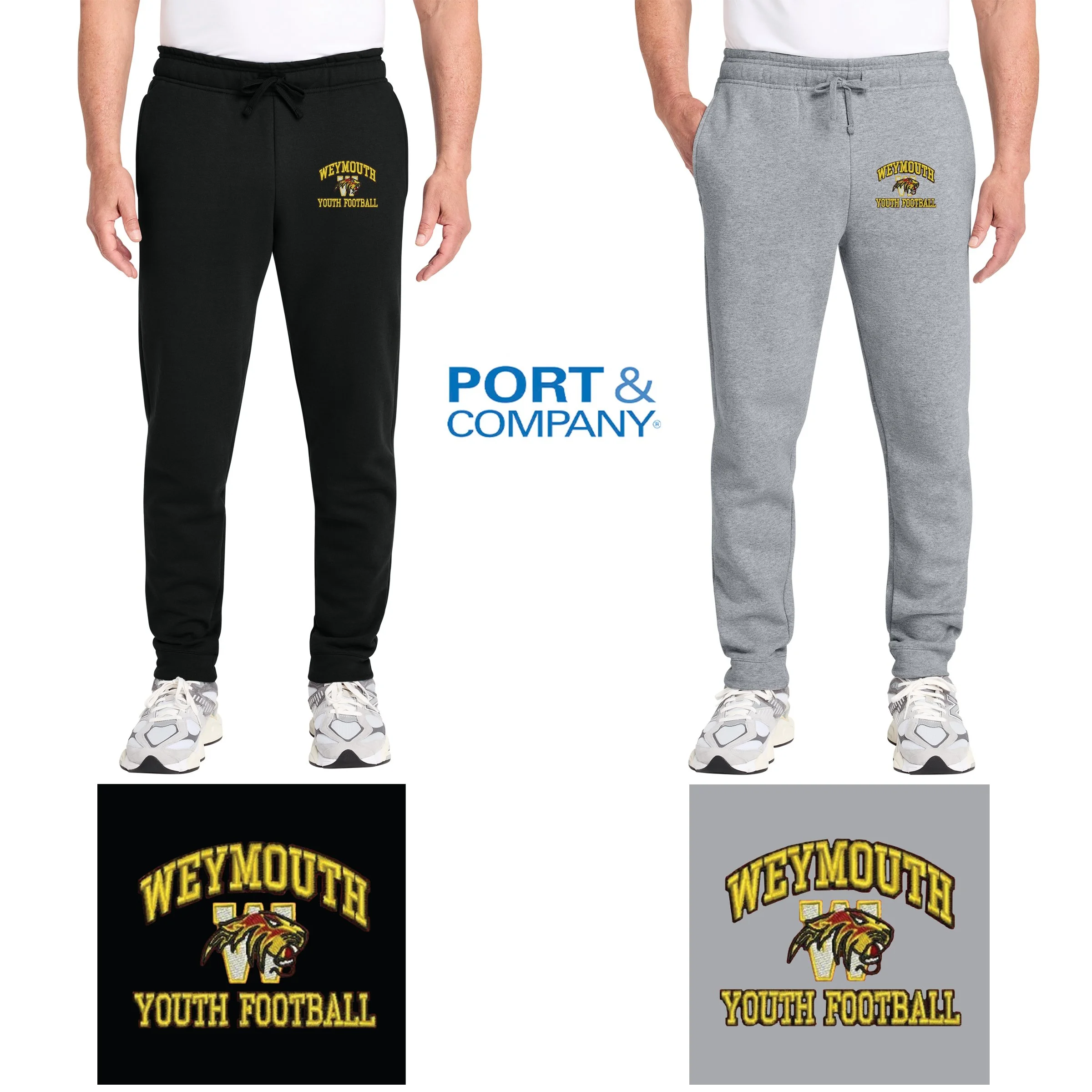 Weymouth Youth Football Port & Co® Core Fleece Jogger, Adult Unisex/Men’s Fit, #PC78J