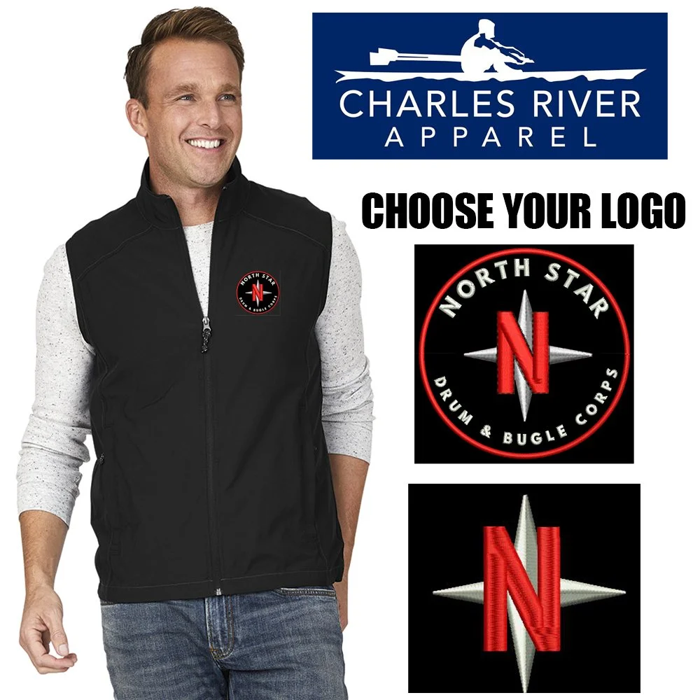 North Star Drum & Bugle Corps Charles River Apparel Men's Pack-N-Go® Vest, Men’s Fit, #9941
