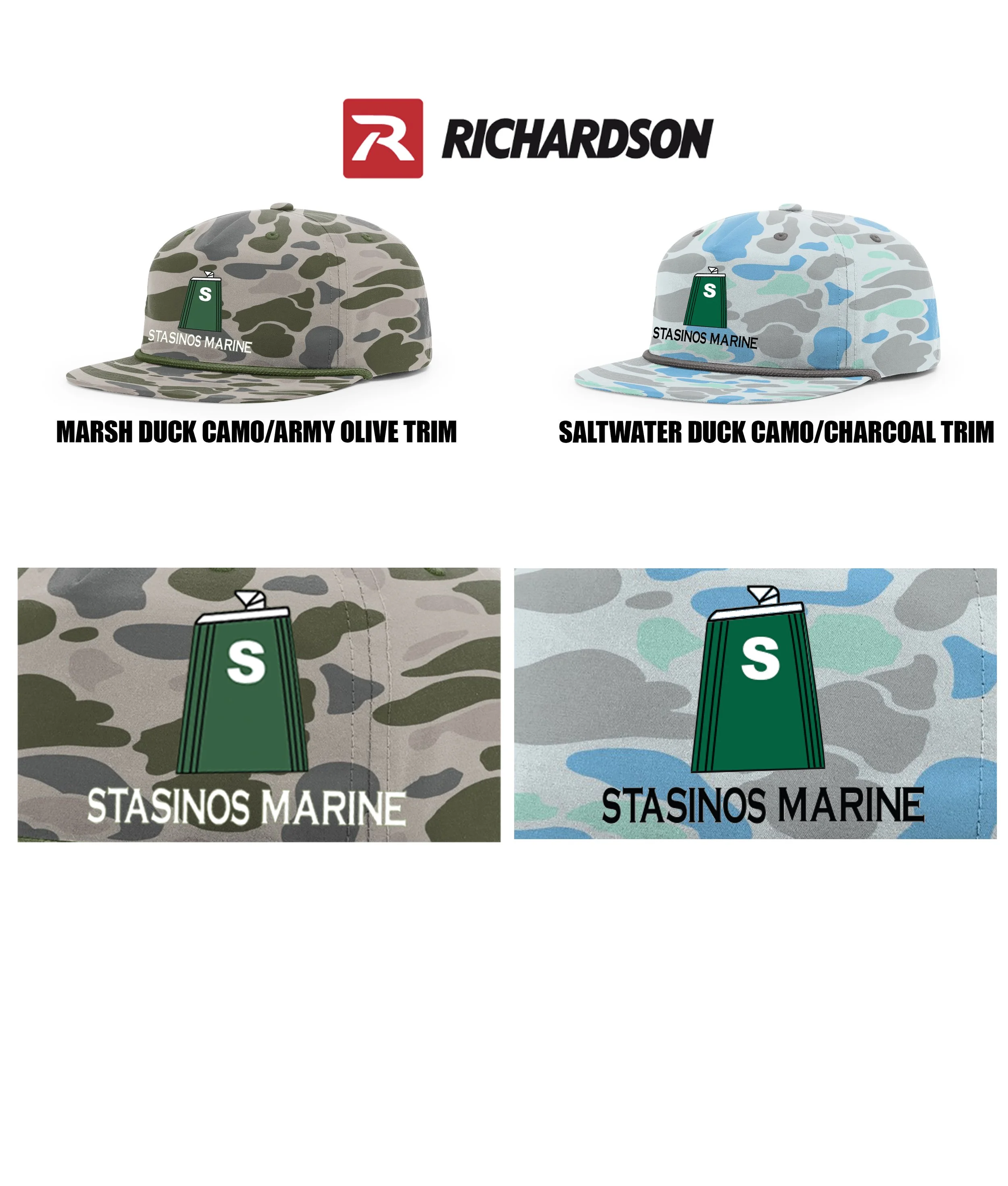 Stasinos Marine Richardson Printed Umpqua Gramps Cap, #256P