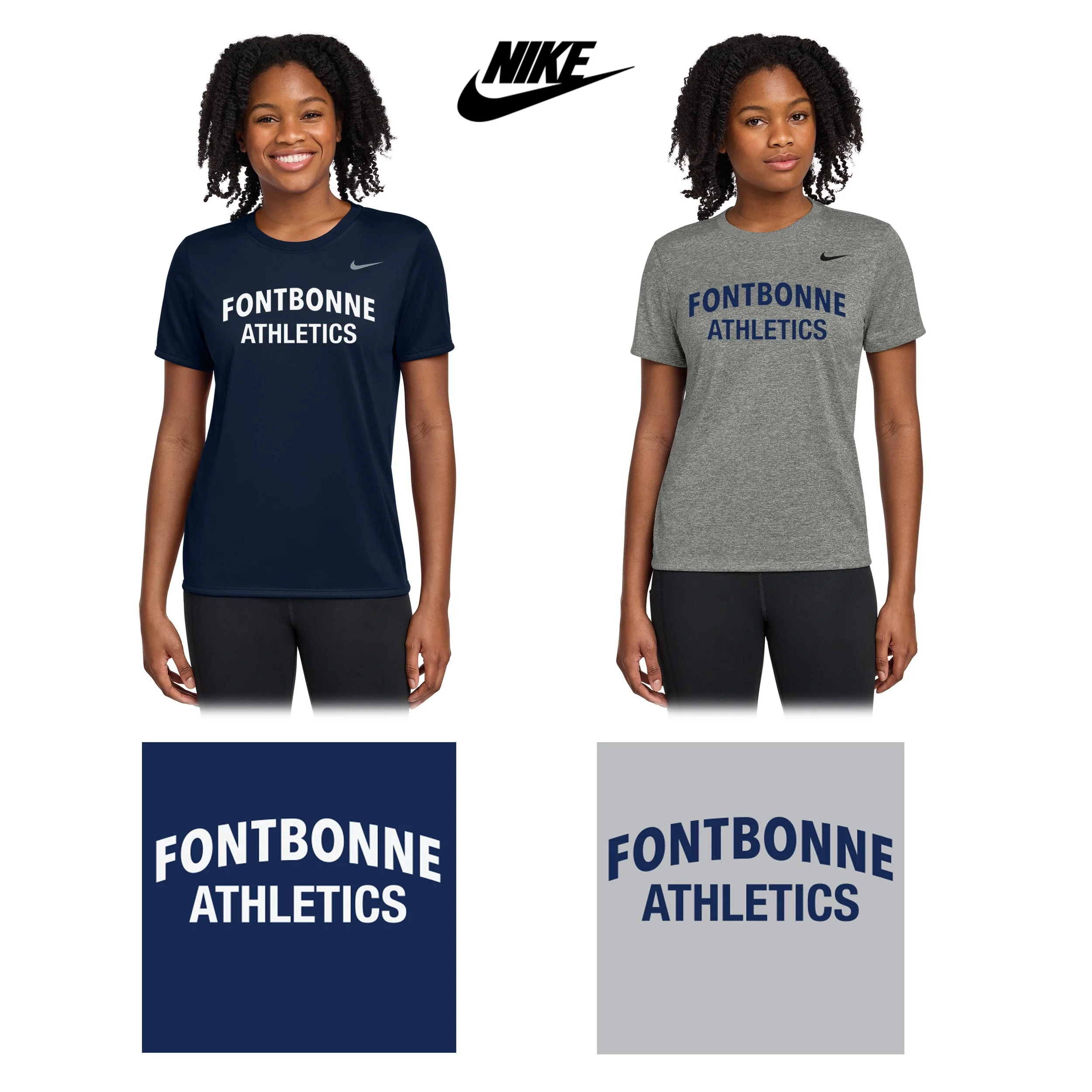 Fontbonne Academy Athletics Nike Women's Team rLegend Tee, Women’s Fit, #DV7312