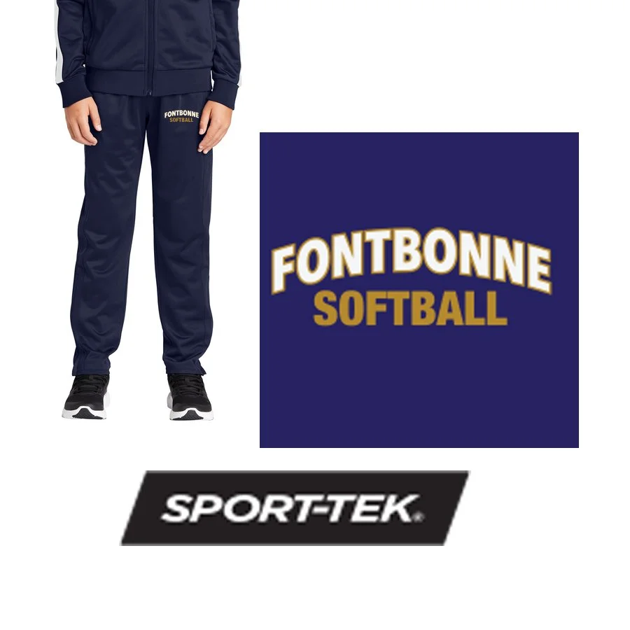 Fontbonne Academy Softball Sport-Tek® Youth Tricot Track Jogger, Youth Fit, #YPST95