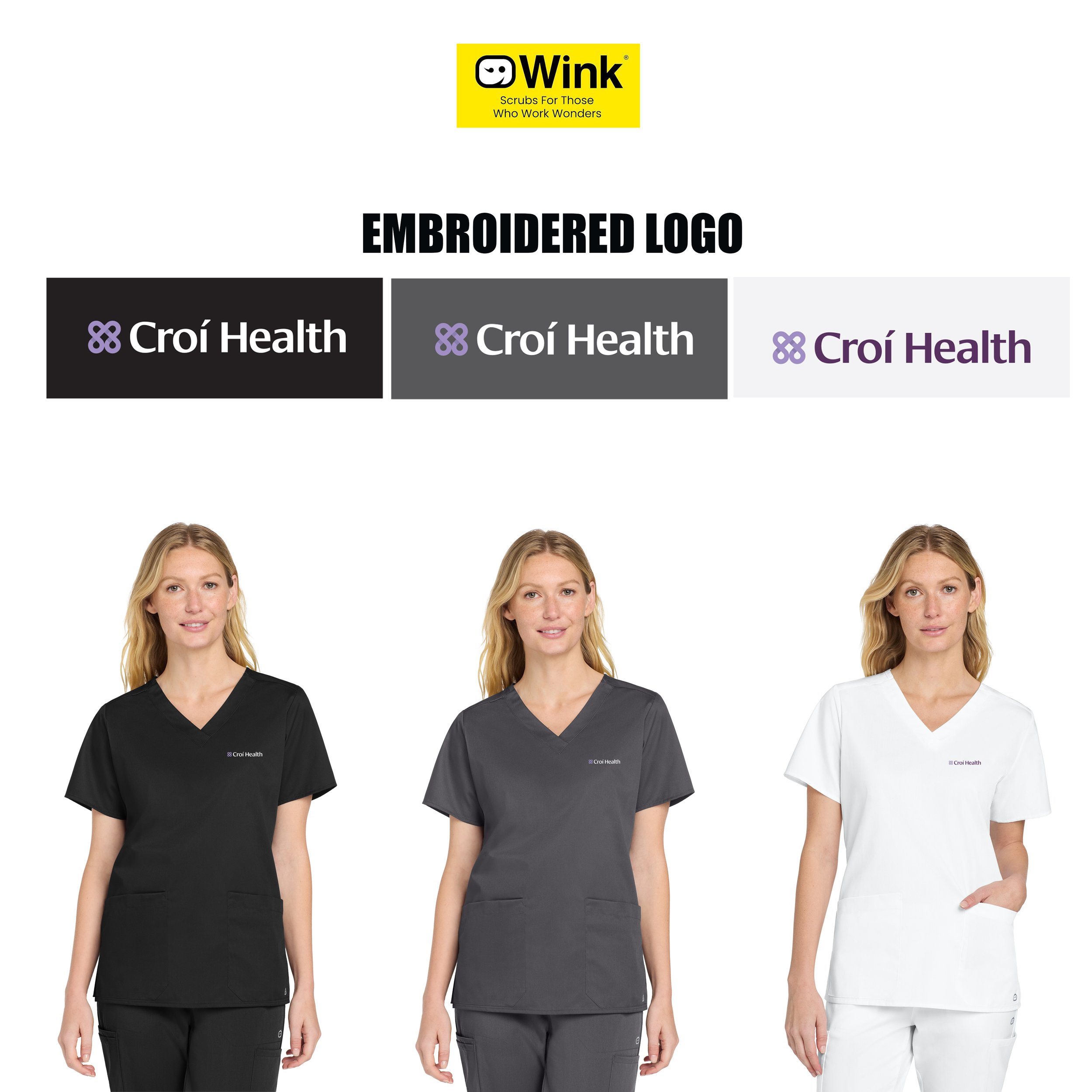 Croí Health Wink® Women’s WorkFlex V-Neck Top, Women’s Fit, #WW4560