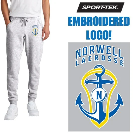 Norwell Girls Youth Lacrosse Sport-Tek® Drive Fleece Jogger (Athletic Heather) #STF204