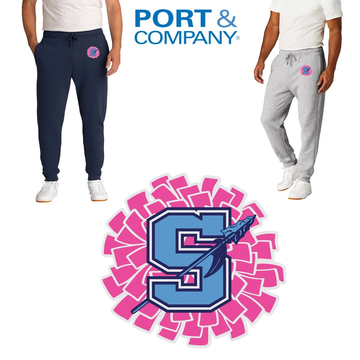 Hurley Middle School CHEER Port & Co™ Core Fleece Jogger, Adult Unisex Fit, #PC78J