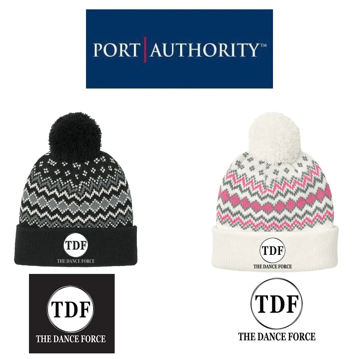 Dance Force Port Authority® Alpine Pom Beanie, #C991