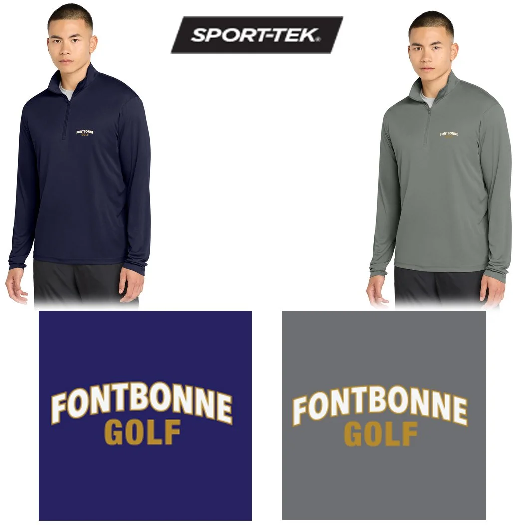Fontbonne Academy Golf Sport-Tek® PosiCharge® Competitor™ 1/4-Zip Pullover, Light Weight, Adult Unisex/Men’s Fit, ST357