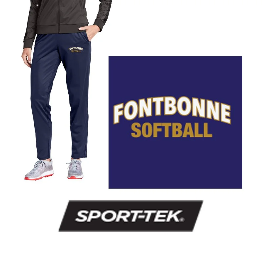 Fontbonne Academy Softball Sport-Tek® Women's Tricot Track Jogger, Ladies Fit, #LPST95