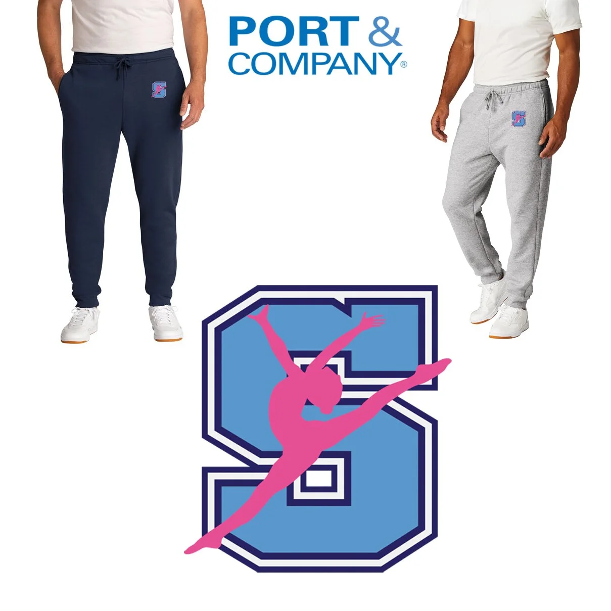 Hurley Middle School DANCE Port & Co™ Core Fleece Jogger, Adult Unisex Fit, #PC78J