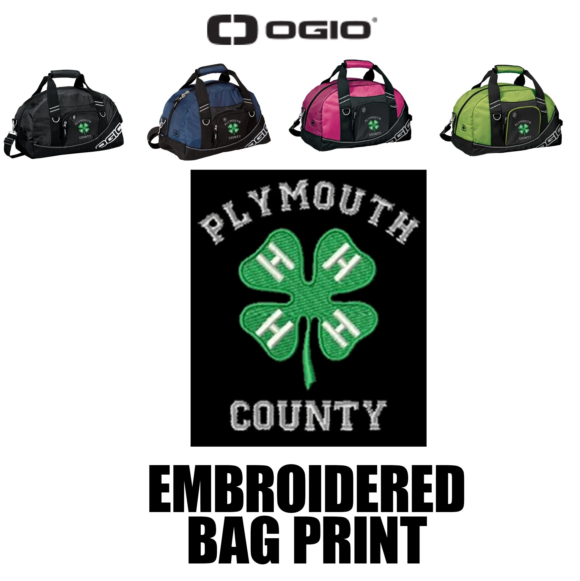 Plymouth County 4-H Swag OGIO® - Half Dome Duffel, #71107