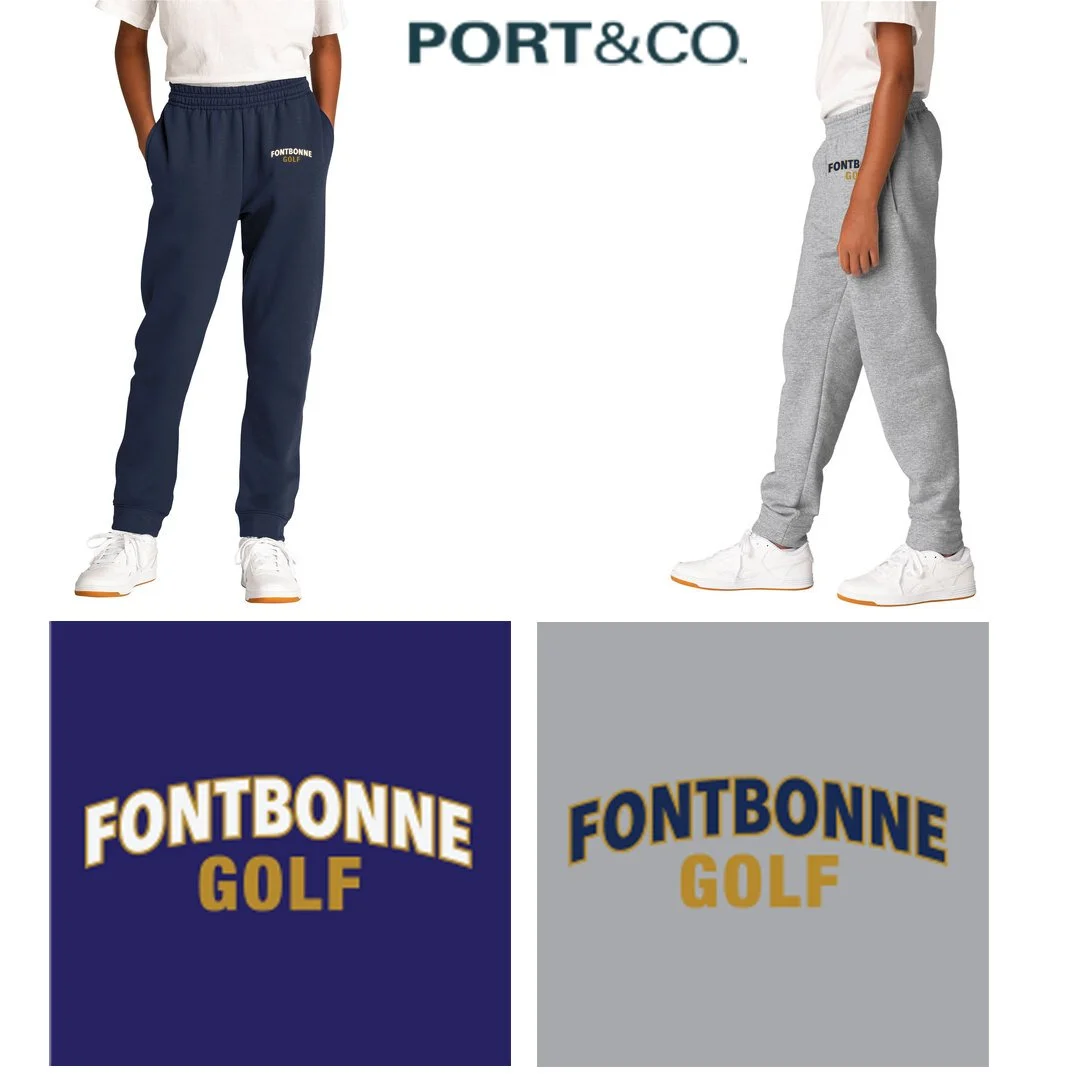 Fontbonne Academy Golf Port & Co™ Youth Core Fleece Jogger, Youth Fit, #PC78YJ