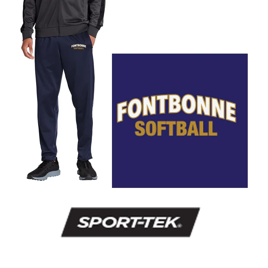 Fontbonne Academy Softball Sport-Tek ® Tricot Track Jogger, Mens/Adult Unisex Fit, #PST95