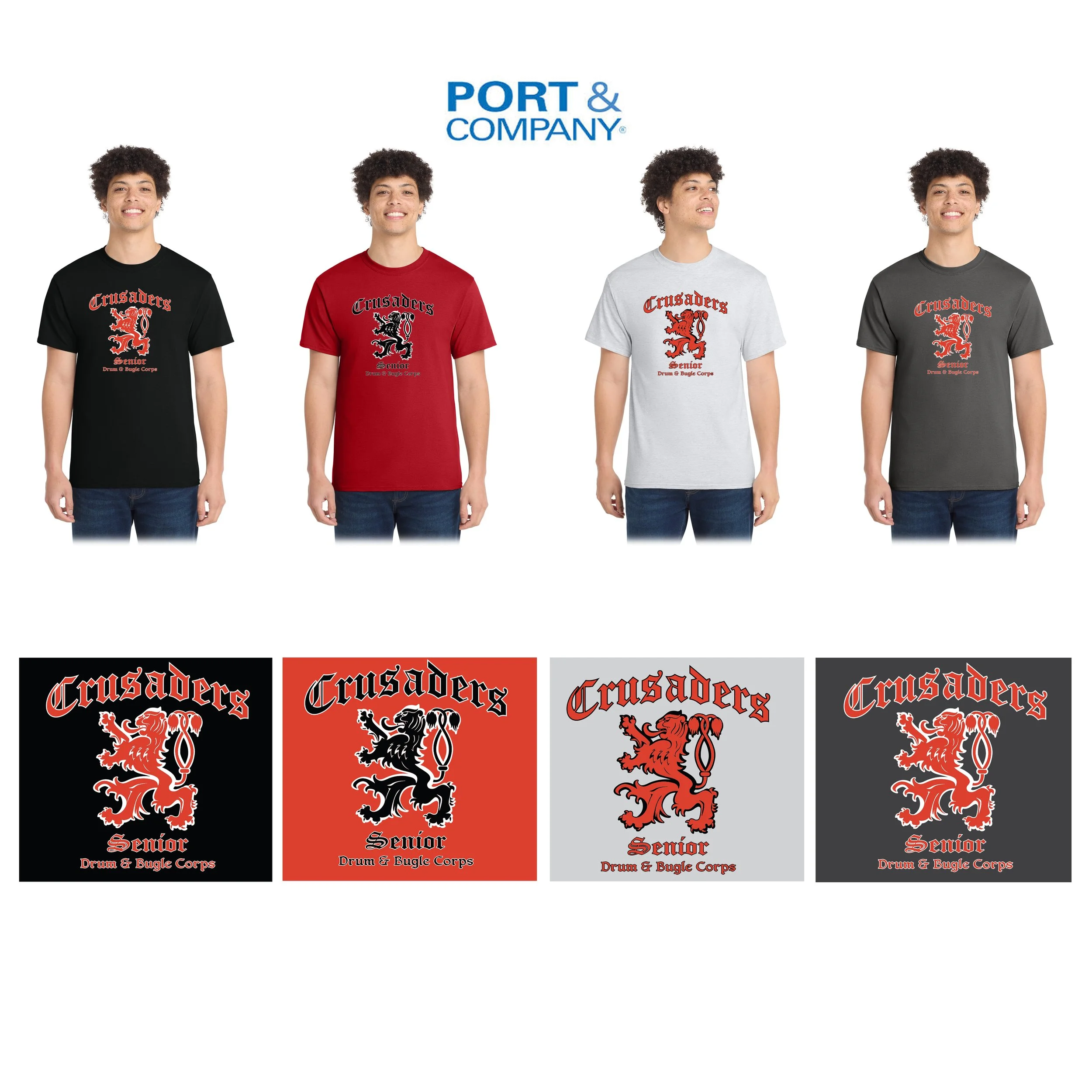 Crusaders Sr. Corps Port & Co™ Core Cotton Tee, Adult Unisex/Men’s Fit, #PC54