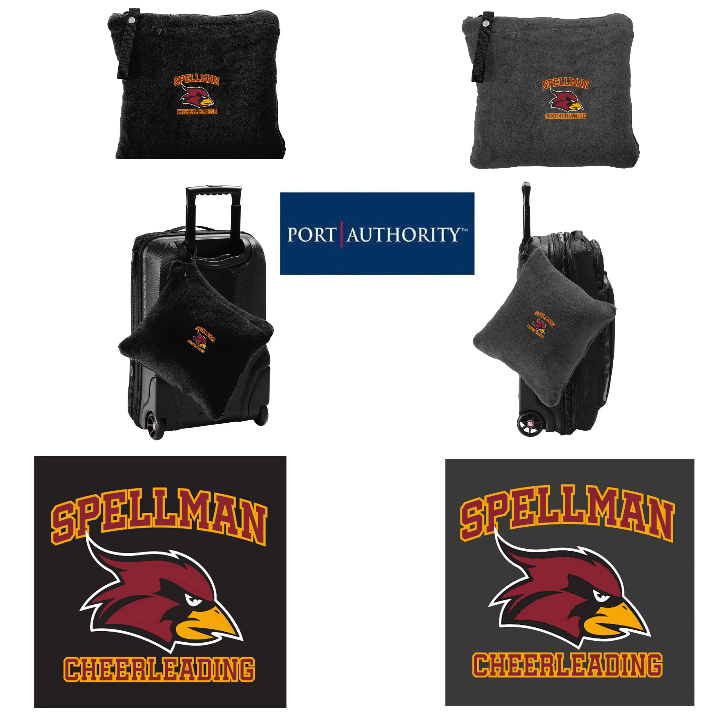 Cardinal Spellman Cheerleading Port Authority® Packable Travel Blanket, #BP75