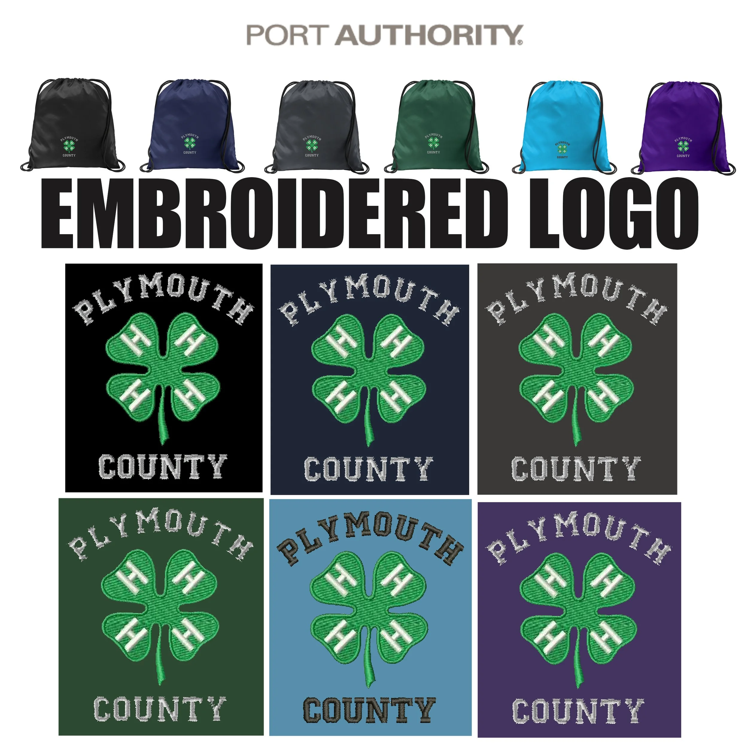 Plymouth County 4-H Swag Port Authority® Ultra-Core Cinch Pack #BG615