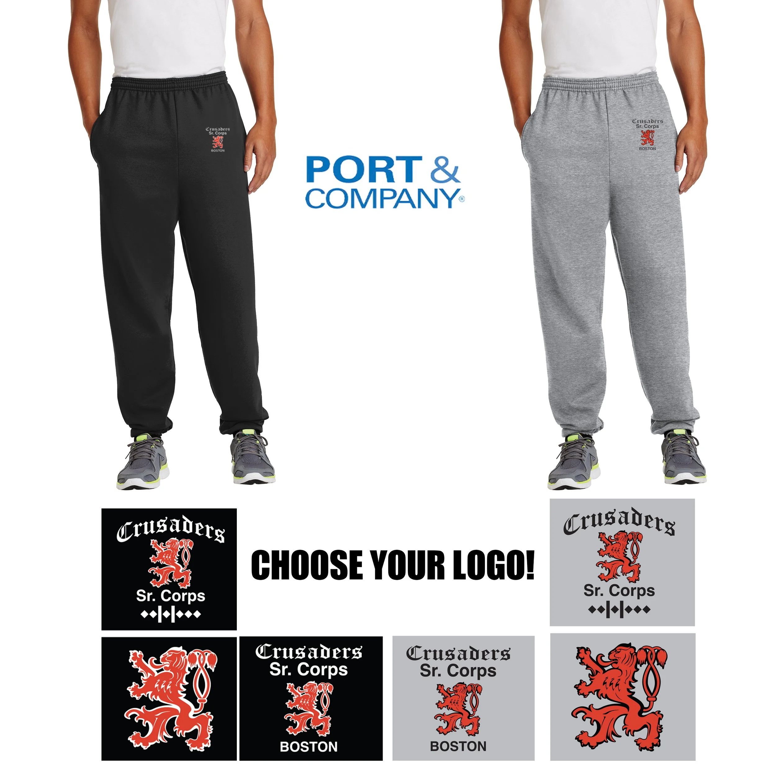 Crusaders Sr. Corps Port & Co® Essential Fleece Sweatpant with Pockets, Adult Unisex/Men’s Fit, #PC90P