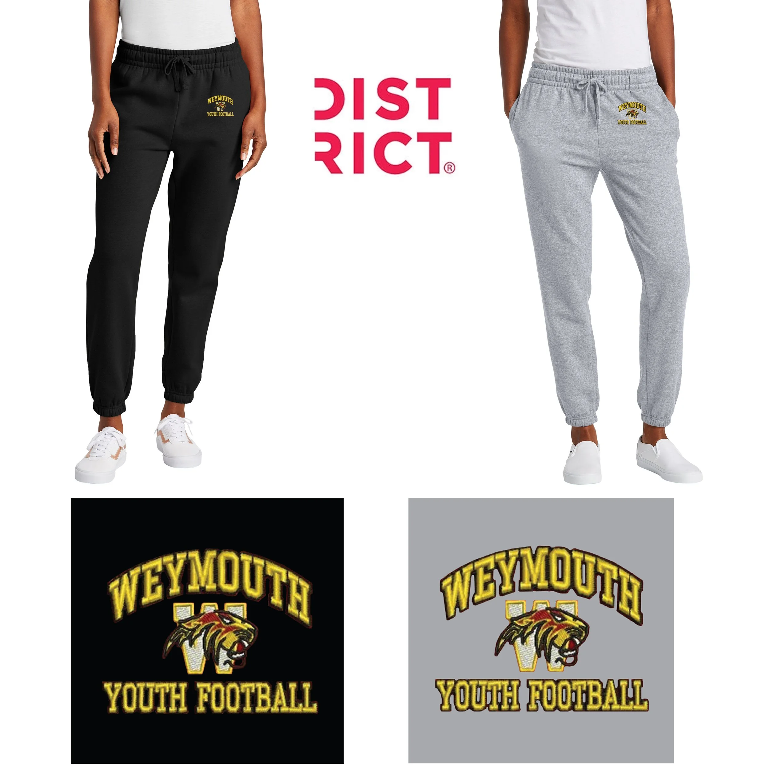 Weymouth Youth Football District® Women’s V.I.T.™ Fleece Sweatpant, Women’s Fit, #DT6110