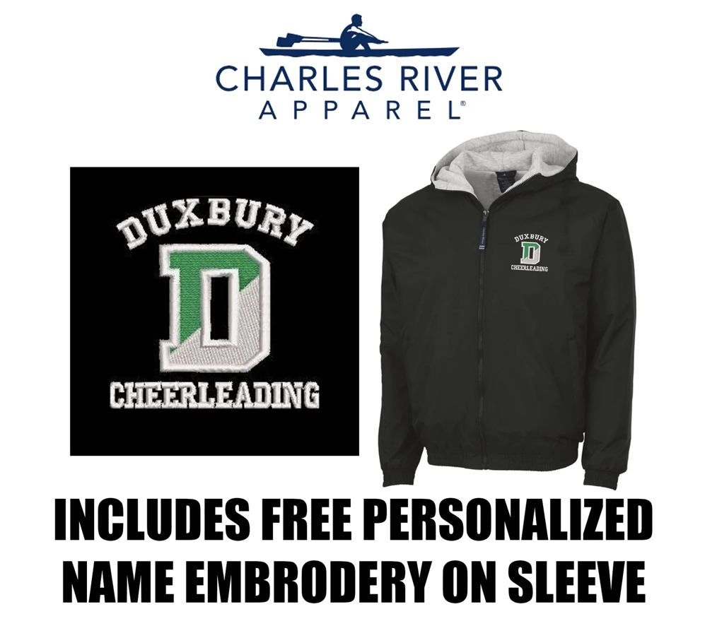DDYC Duxbury Dragons Youth Cheerleading Charles River Youth Performer Jacket- REQUIRED ITEM/YOUTH FIT #8921