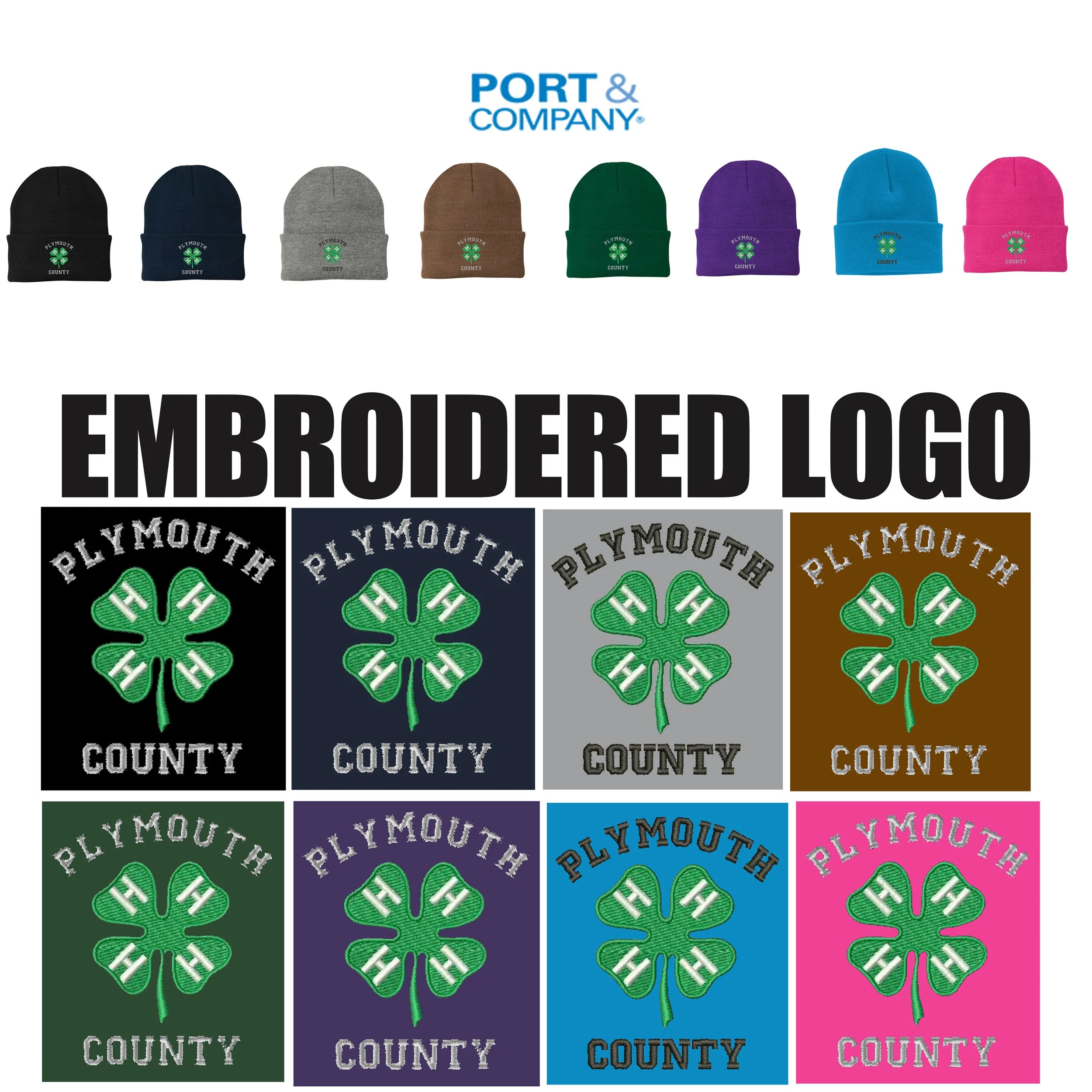 Plymouth County 4-H Swag Port & Company® - Knit Cap, #CP90