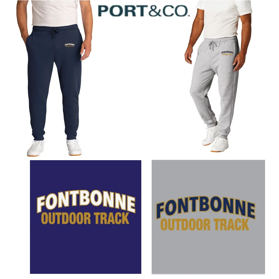Fontbonne Academy Outdoor Track Port & Co™ Core Fleece Jogger, Adult Unisex/Men’s Fit, #PC78J