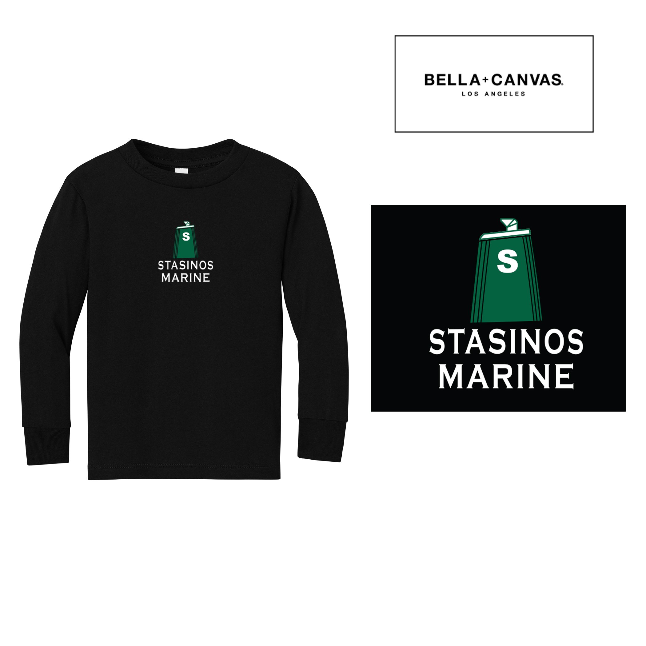 Stasinos Marine BELLA+CANVAS® Toddler Jersey Long Sleeve Tee, Toddler Fit, #BC3501T