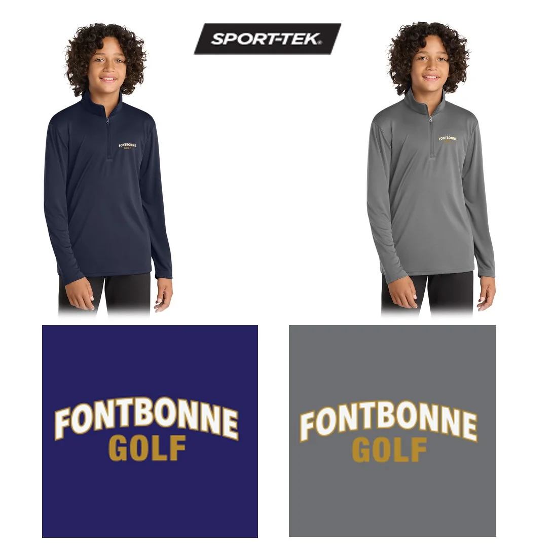 Fontbonne Academy Golf Sport-Tek® Youth PosiCharge ®Competitor™ 1/4-Zip Pullover, Light Weight, Youth Fit, #YST357