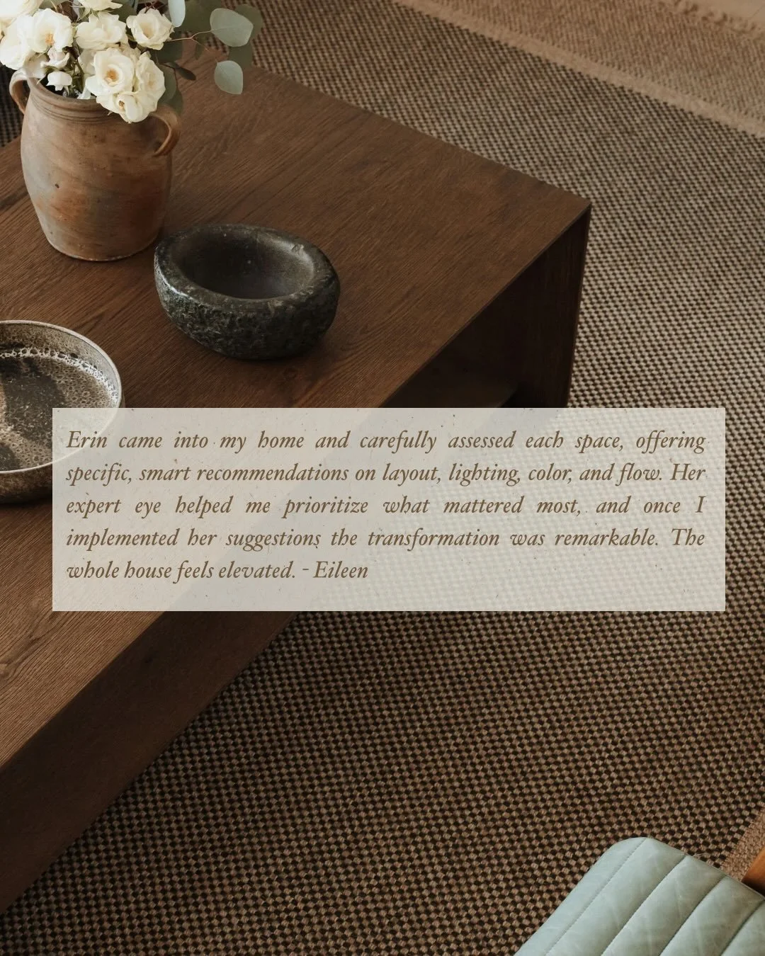 It truly warms my heart when I receive testimonials from my clients. That they feel so happy with the design and service I provided them that they are willing to share that experience confirms that I am so incredibly lucky to be doing what I love for