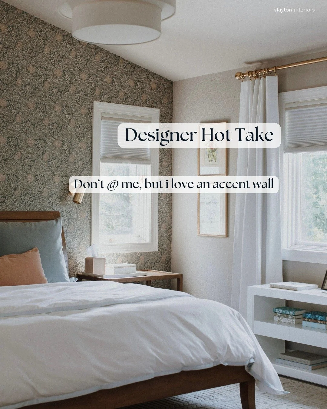 Accent walls tend to get a bad reputation in the design world, but I&rsquo;ve never been someone who believes in hard design rules. When color, scale, and balance are thoughtfully considered, an accent wall can be a beautiful way to introduce pattern