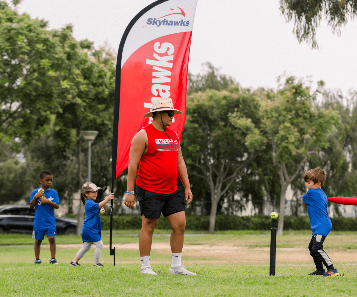 Young athlete participating in a Mini-Hawk program