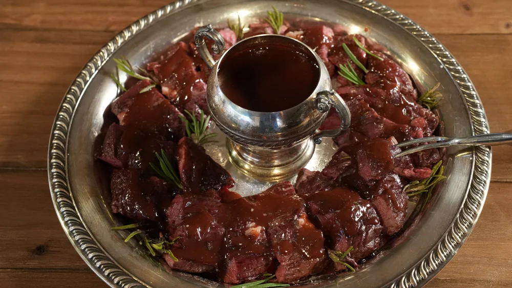 Roast Venison with Spiced Wine Sauce — Tasting History