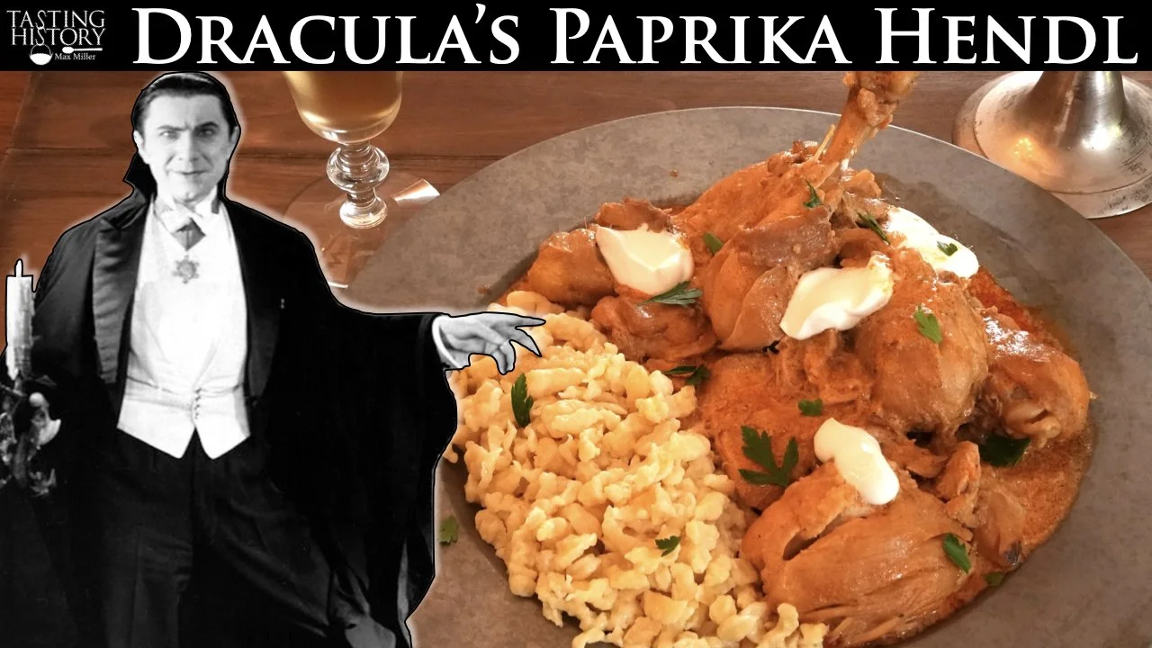 Dining in Dracula’s Transylvania: Chicken Paprikash