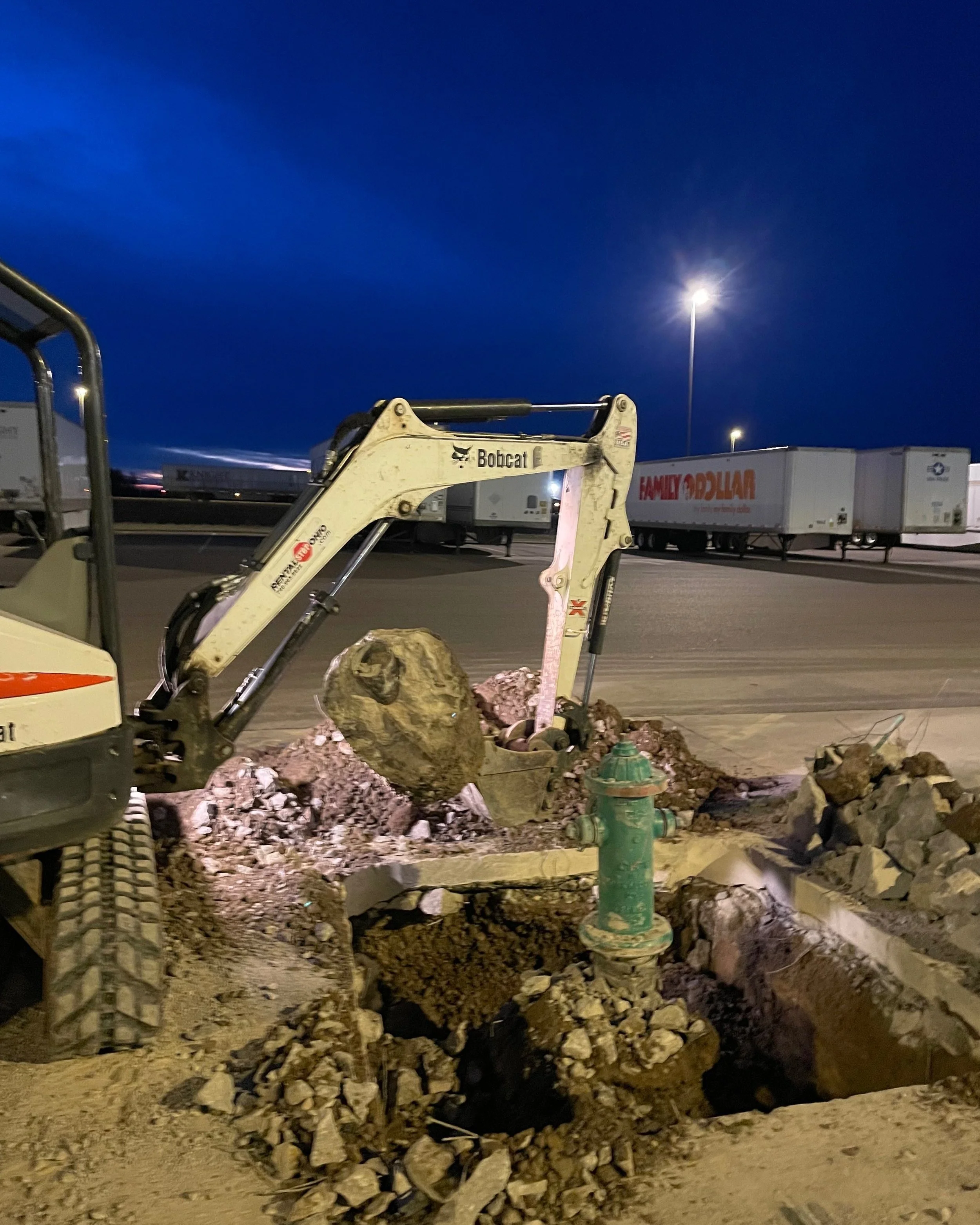 concrete and metal Bollard replacement Columbus Ohio