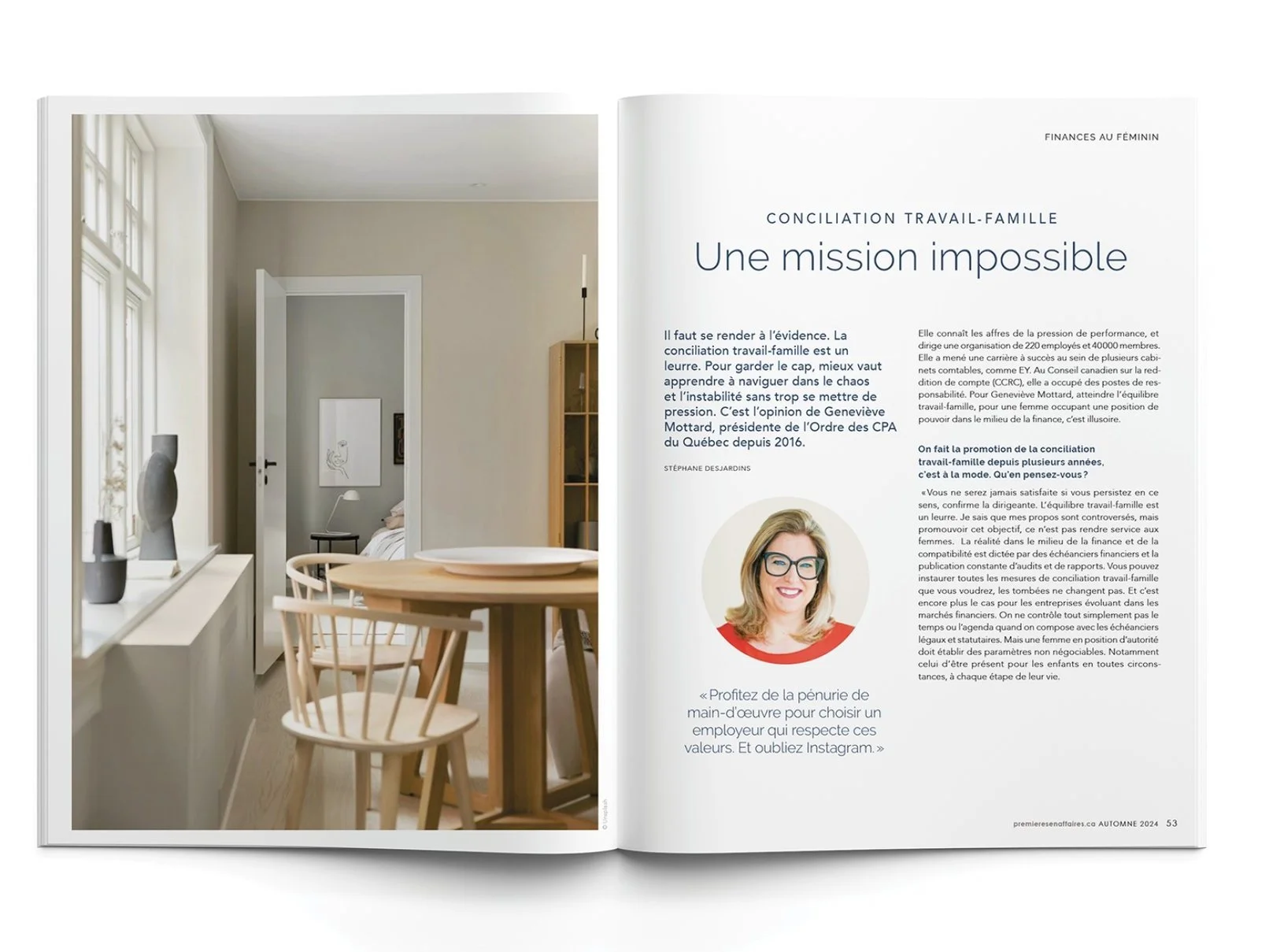  Le magazine de l’automne est en kiosque.  