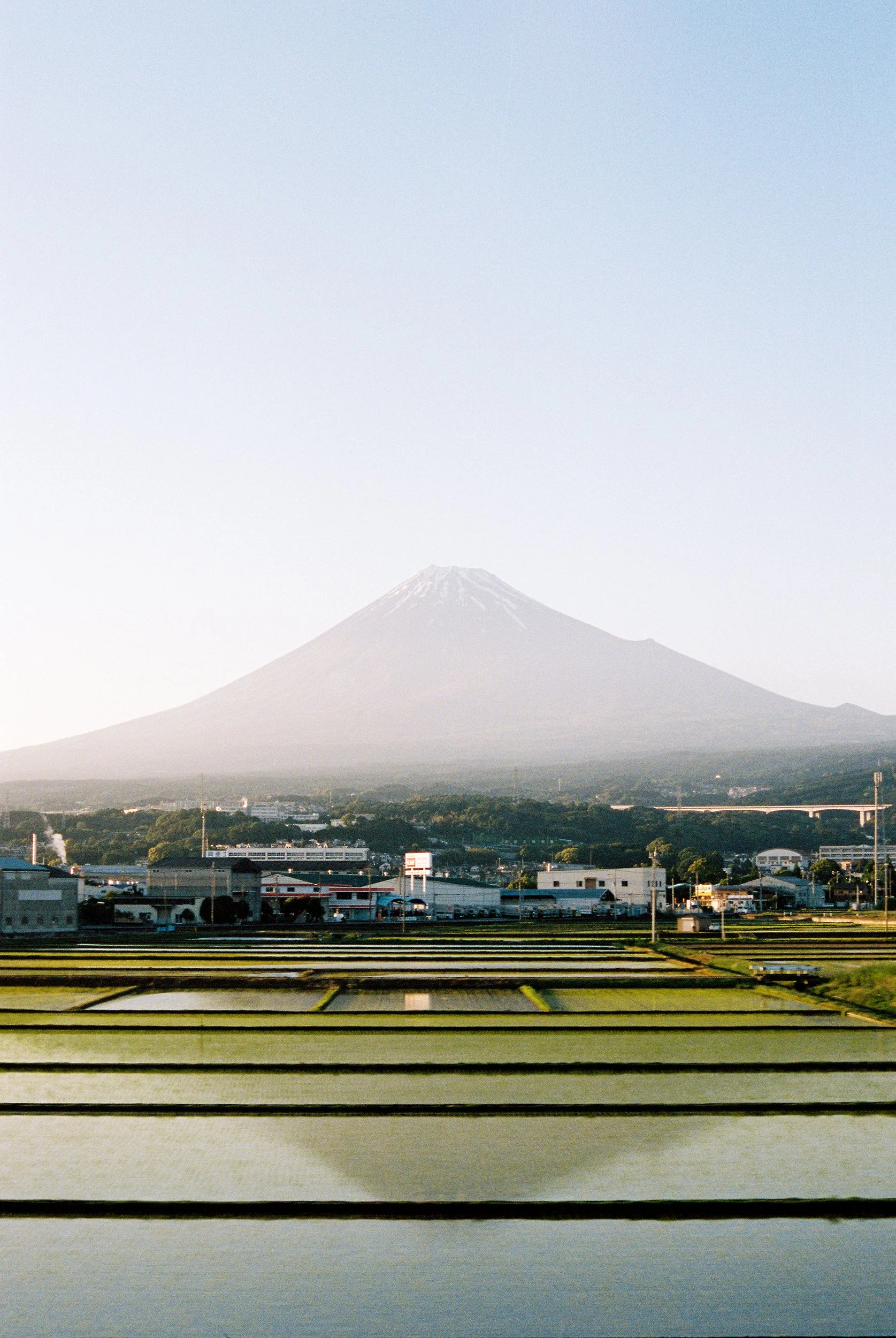 Fuji from the Shinkansen (Portra 400)