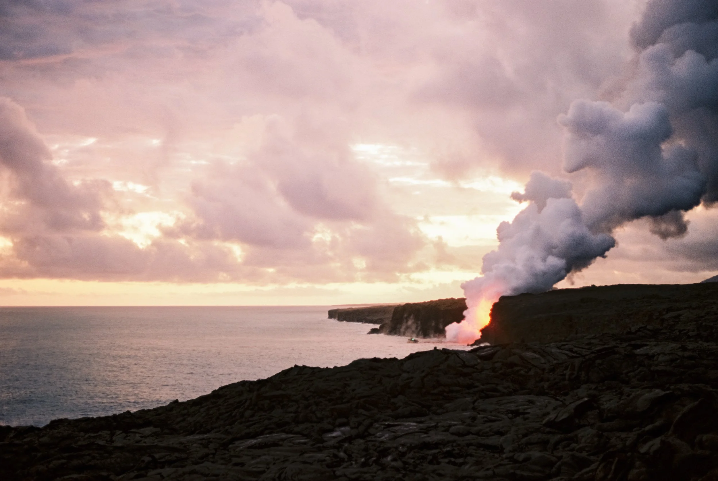 Ocean entry during the 2018 eruption of Kīlauea (Ektar 100)