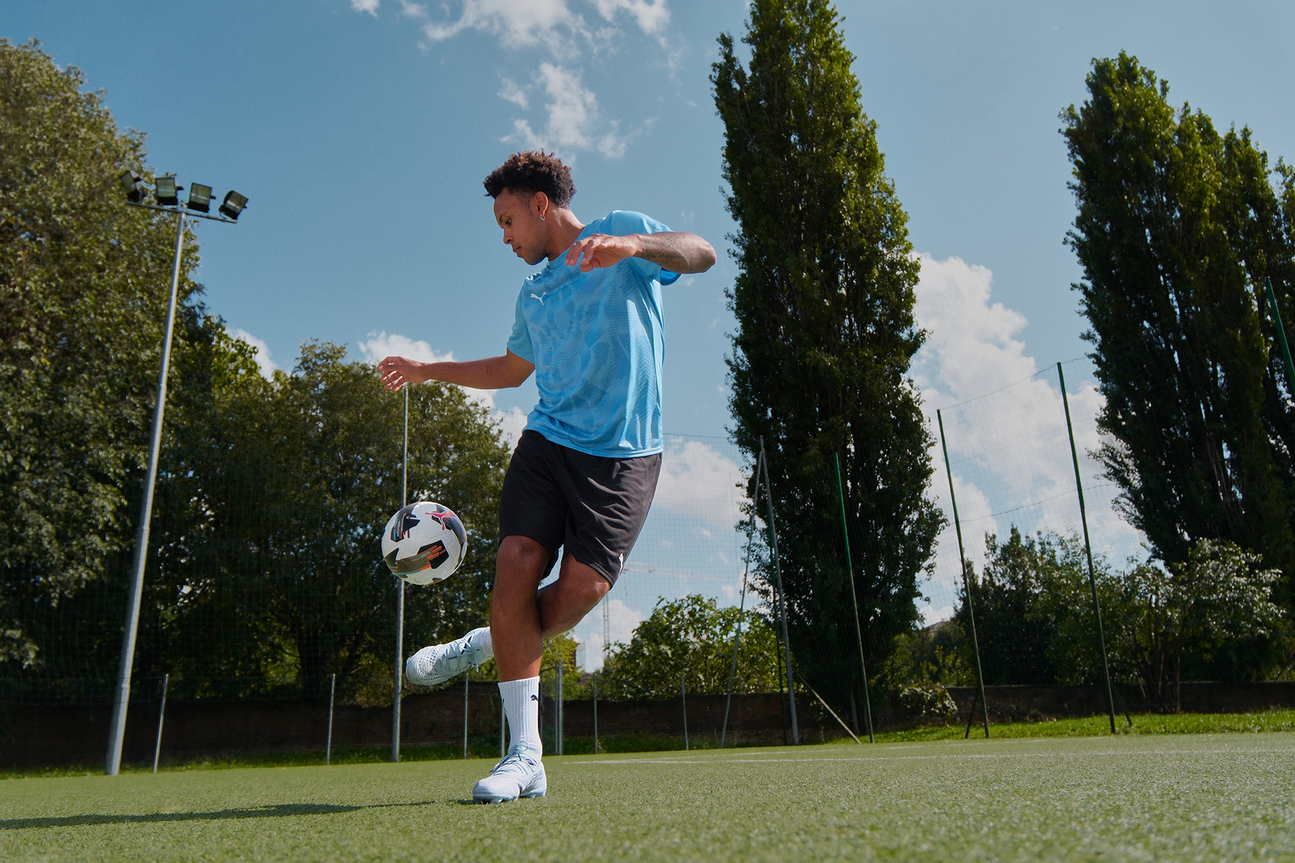 PUMA •
Weston Mckennie for WC2026 •
Photographer: Roger Castillo •
CD: Stefan Knecht •
AD: Dee Dalencour