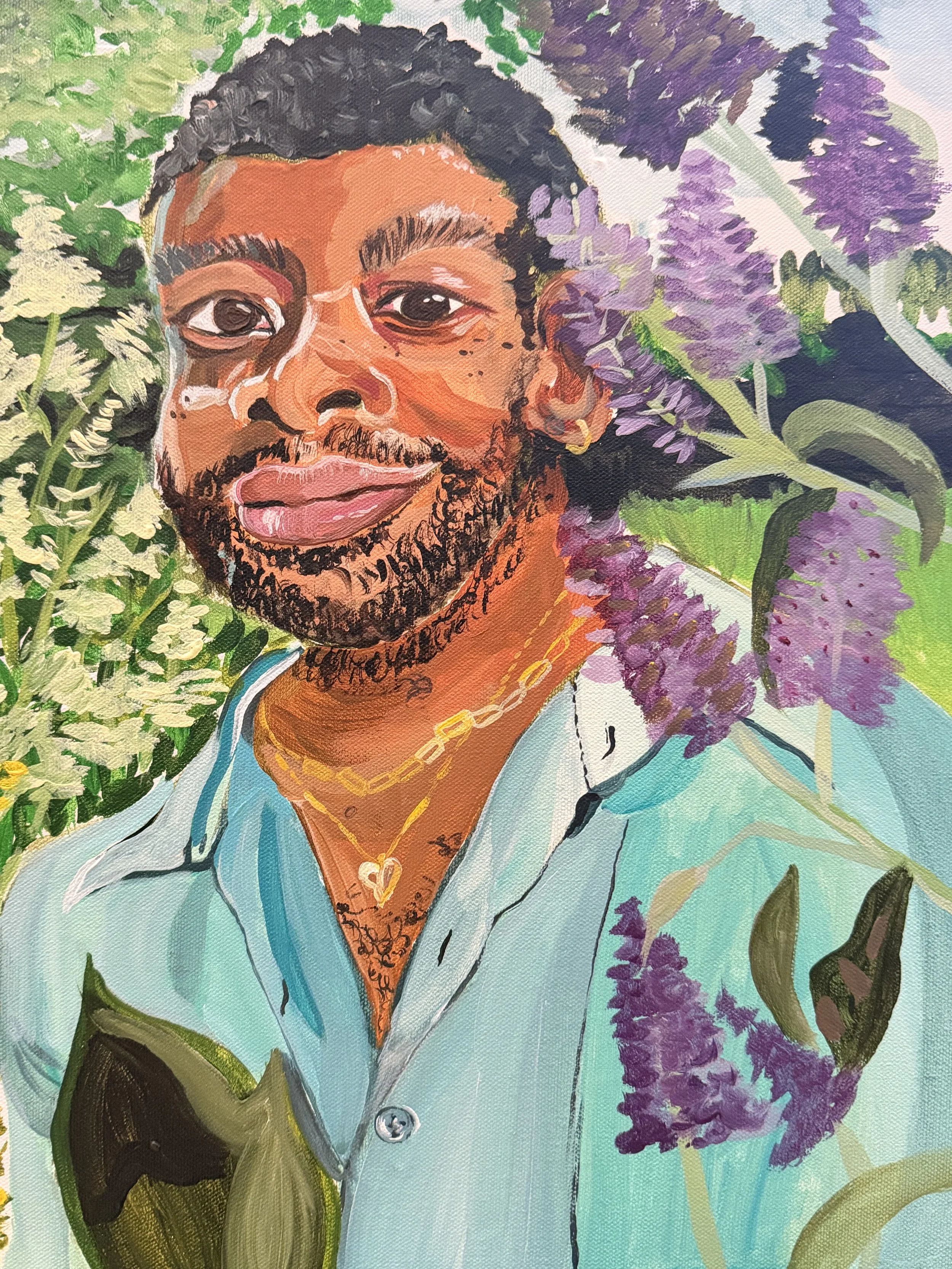 Les Fleurs, 2025
20x16 inches
Acrylic on Canvas
