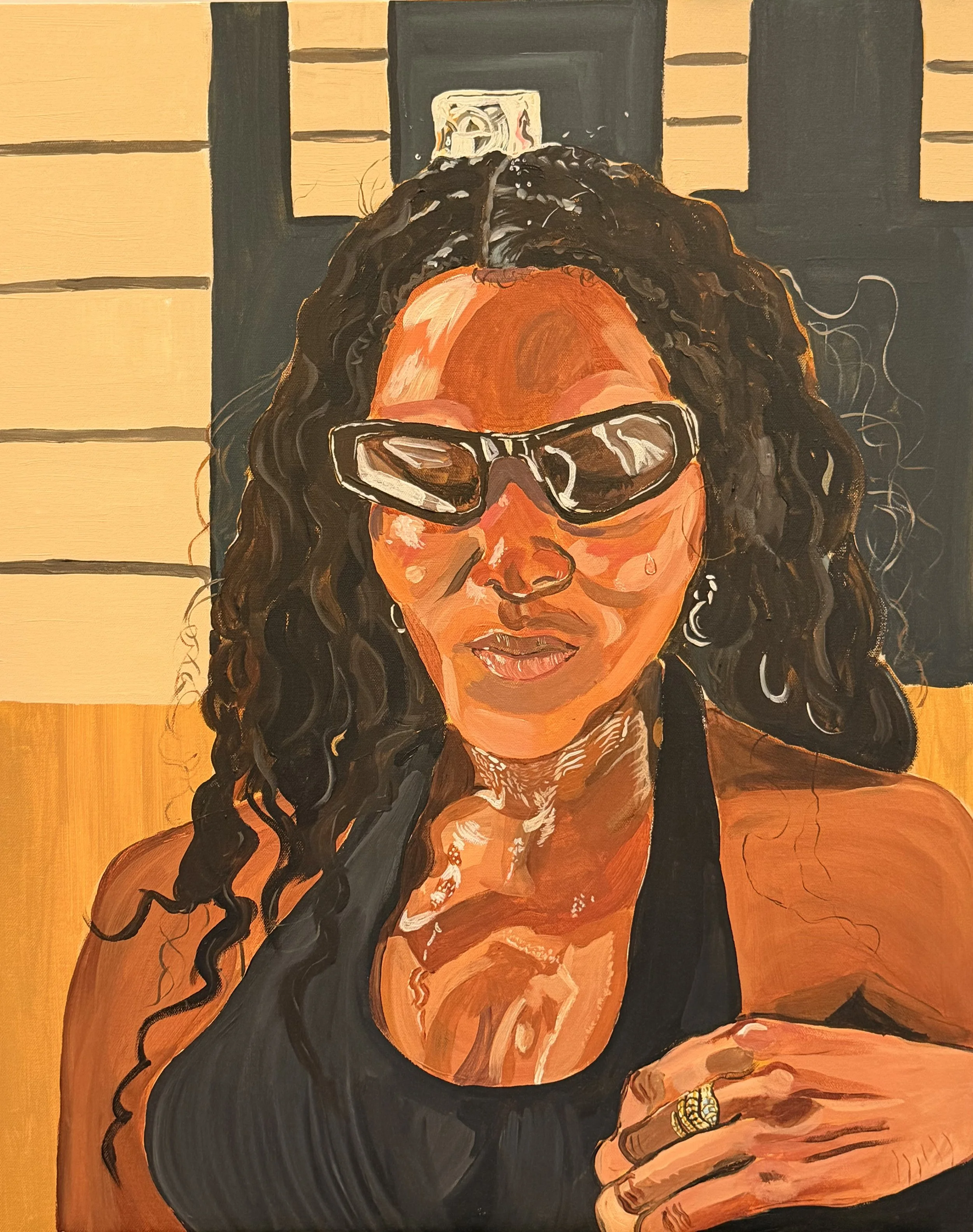 Hotter Than Hades, 2026. 30 x 24 inches. Acrylic on Canvas