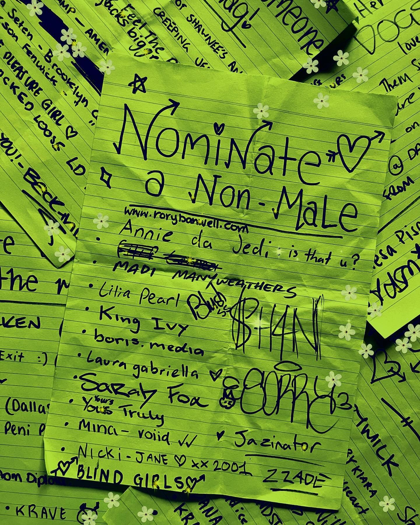 ཐི♡ཋྀ &bull; Nominations &bull; ཐི♡ཋྀ

Absolutely loved watching people get excited about who they were going to add to these lists we had at the table across New Bloom Festival and Cult Fest! 

The best part was watching the moment when someone woul
