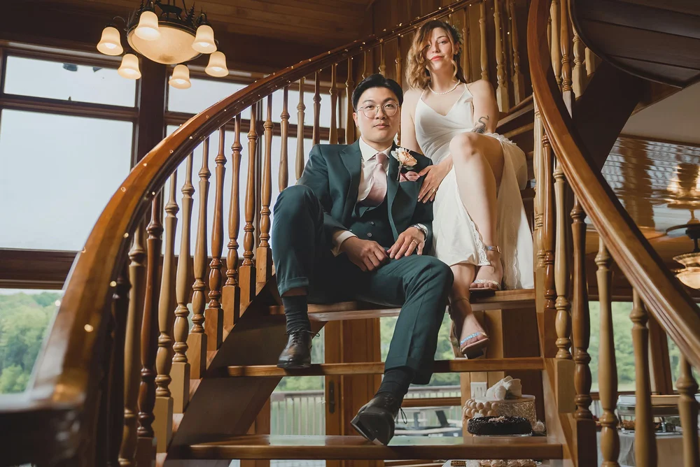 Trung and Korey at Hidden Lake Resort